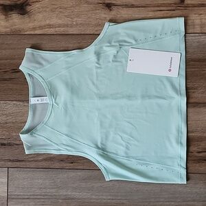 Lululemon Sculpt Cropped Tank Top, 4, Delicate Mint, Classic Fit, Cropped, NWT